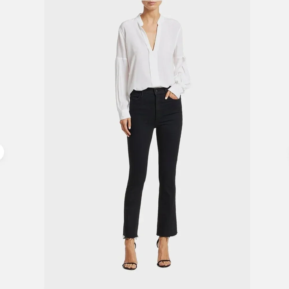 MOTHER The Hustler Ankle Fray Hi-Rise Not Guilty Jeans Size 27 *FLAW*